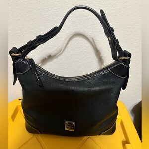Dooney & Bourke Black Pebble leather Hobo